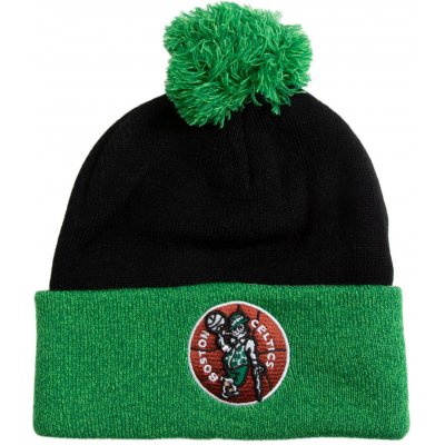 Mitchell & Ness Kulich TWO TONE POM BEANIE HWC Boston Celtics Black – Zboží Mobilmania