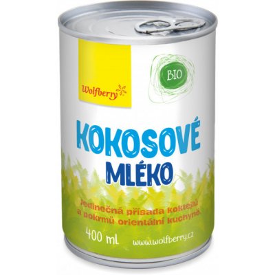 Wolfberry Kokosové mléko BIO 400 ml – Zbozi.Blesk.cz