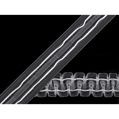 Záclonovka šíře 25 mm žabkové řasení Varianta: transparent, Balení: 50 m – Zboží Dáma