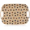 Tác, podnos Melaminový tác s úchyty Banquet Dots 36x25,5 cm béžová