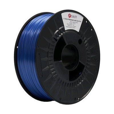 C-Tech Premium Line Silk PLA, signální modrá, RAL5005, 1,75 mm, 1 kg – Zboží Živě