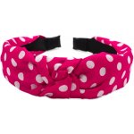 Čelenka s puntíky Barva: tmavě růžová – Hledejceny.cz