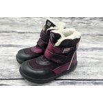 KTR zimní boty s membránou melír bordó/černá – Zboží Mobilmania