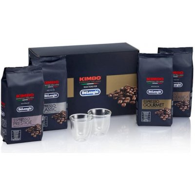 Delonghi Sada pro ochutnávku kávy Kimbo for De'Longhi zrnková 4 x 250 g – Hledejceny.cz