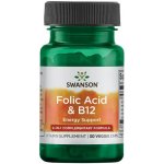 Swanson Folic Acid & B12 30 kapslí – Hledejceny.cz