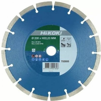 Hikoki Diamantový segmentový kotouč 125 x 22,2 x 10 mm 752852 – Zboží Dáma