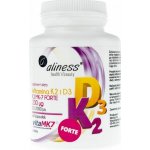 Aliness Vitamin K2 FORTE MK-7 200 µg s Natto D3 60 kapslí – Hledejceny.cz