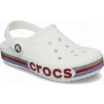 Crocs Boty Bayaband Rainbow Glitter Clog Kids White – Zboží Mobilmania