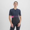 Cyklistický dres Sportful Snap W Jrs Black Galaxy Blue dámský