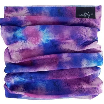 Meatfly šátek Cody Purple Aquarel fialová