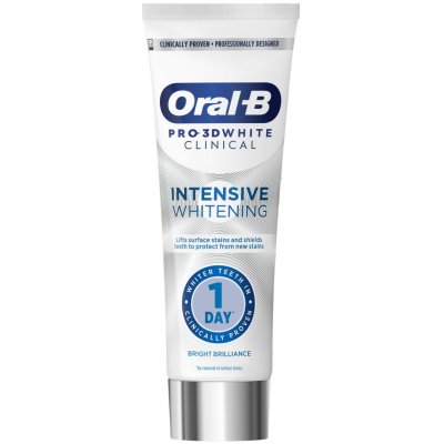 Oral-B Pro 3Dwhite Clinical Intensive Whitening Bright Brilliance 75 ml – Hledejceny.cz