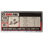 Mazací hlavice Whitworthův palcový závit sada 110 ks MAR POL – HobbyKompas.cz