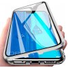 Pouzdro a kryt na mobilní telefon Pouzdro Beweare Magnetické oboustranné s tvrzeným sklem na iPhone X / iPhone XS - stříbrné