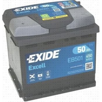 Exide Excell 12V 50Ah 450A EB501