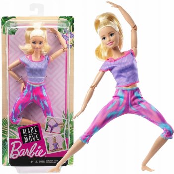 Barbie V pohybu Blondýna ve fialovém od 518 Kč - Heureka.cz