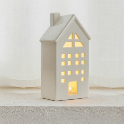 ROSA Keramický svícen bílý domek Sixi S – Zboží Dáma