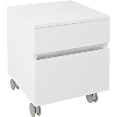 Sapho AVICE skříňka na kolečkách 45x54x48,5cm, 2x zásuvka, bílá – Zboží Mobilmania