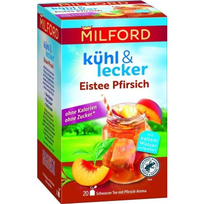 Milford Čaj k&l Eistee Pfirsich 20 x 2,5 g – Zbozi.Blesk.cz