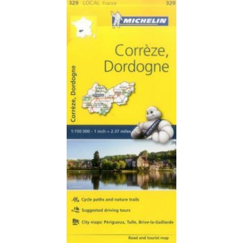 Correze, Dordogne, France Local Map 329
