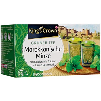 King's Crown zelený čaj marocká máta 20 ks 30 g