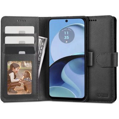 Tech-Protect Wallet Motorola Moto G14 černé – Zboží Mobilmania