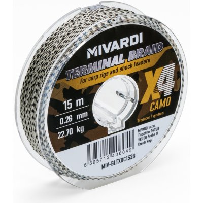 Mivardi Šňůra Terminal X4 braid camo 15m - 0,14mm – Sleviste.cz