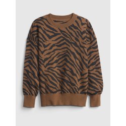 Barevný holčičí svetr novelty slouchy pullover