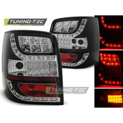 ZADNÍ SVĚTLOMETY, SVĚTLA, LAMPY LED VOLKSWAGEN PASSAT 3BG COMBI, 2001-2004, ČIRÉ, ČERNÉ BLACK S LED BLINKREM – Hledejceny.cz