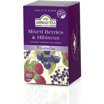 Ahmad Tea Mixed Berries & Hibiscus Revitalise 20 sáčků – Zboží Mobilmania