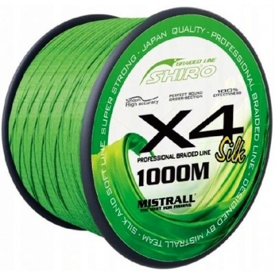 Mistrall šňůra Shiro Braided Line X4 1000m 0,32mm – Zbozi.Blesk.cz