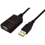 Roline 12.04.1089 USB 2.0 aktivní prodlužovací adaptér černý (black), prodlužovací, USB 2.0, 5m, USB A(M), naUSB A (F) – Hledejceny.cz