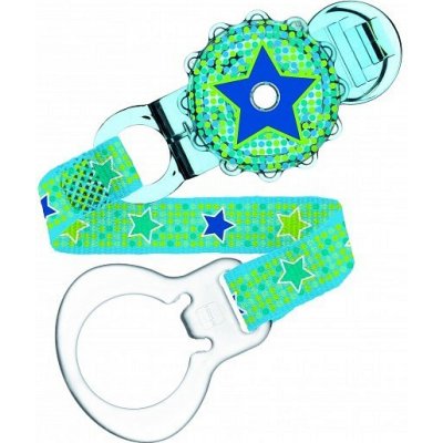 Mam klip na dudlík Twist Modern pattern blue – Zboží Mobilmania