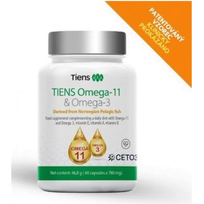 Tiens Omega-11 a Omega-3 60 kapslí x 780 mg – Hledejceny.cz