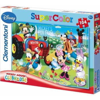 Clementoni Mickey Mouse Mickeyho veselá farma 104 dílků