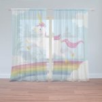 Sablio Záclony Jednorožec: 2ks 150x250cm – Hledejceny.cz