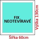 Soft Plastové okno 60x130 cm FIX neotevíravé – Zboží Mobilmania