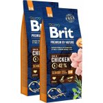 Brit Premium by Nature Senior S-M Chicken 2 x 15 kg – Hledejceny.cz