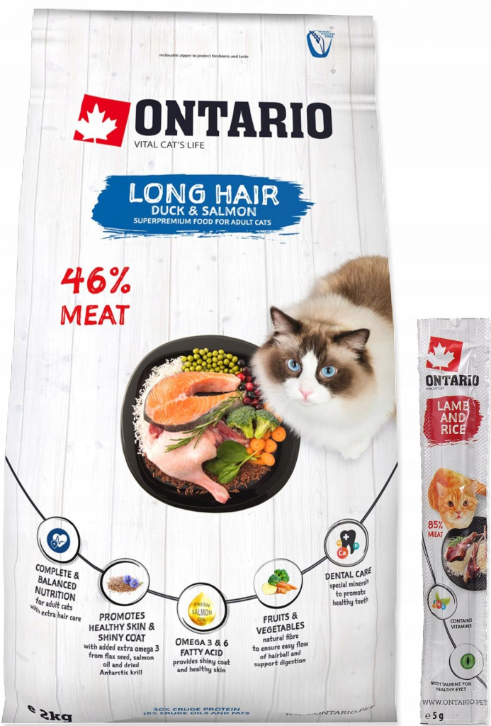 Ontario Cat Longhair 2 kg