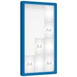 PROCITY Venkovní vitrína model 2000, 12 x A4, sklo, modrá | Zboží Auto