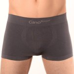 Gino bezešvé boxerky Micro Cotton Long Tmavě šedé – Hledejceny.cz