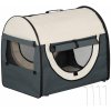 Potřeby pro cestování se psem PawHut Dog Box Skládací Pet Carrier Pet batoh s polštářem Cestovní taška Pet Carrier Voděodolná Oxford tkanina 70 x 51 x 59 cm