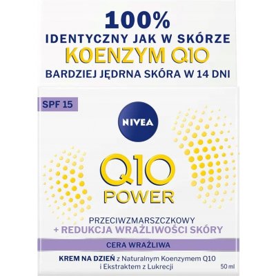 Nivea Q10 Zklidňující denní krém proti vráskám SPF15 50 ml – Zbozi.Blesk.cz