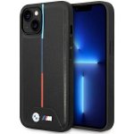 BMW iPhone 15 hardcase M Quilted Tricolor černé – Sleviste.cz