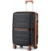 Cestovní kufr KONO British Traveller černá 92 l