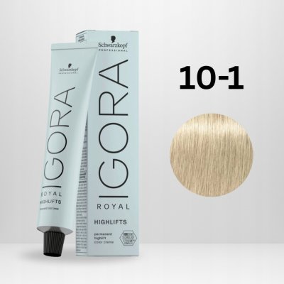 Schwarzkopf Igora Royal Highlifts 10-1 Ultra Blond popelavá 60 ml – Zboží Dáma