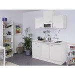 Flex Well rovná kuchyňská linka se spotřebiči Wito 150,5 cm barva čela matně bílá barva korpusu bílá – Hledejceny.cz