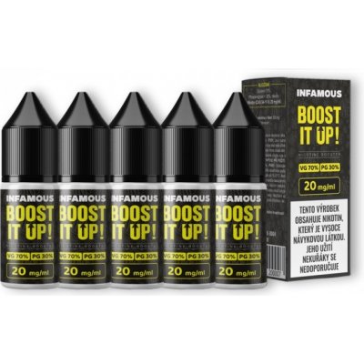 Infamous Liqonic DL booster 70/30 20 mg 5x10 ml – Zboží Mobilmania