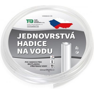 TUBI průhledná jednovrstvá hadice 12 x 16mm 5 m