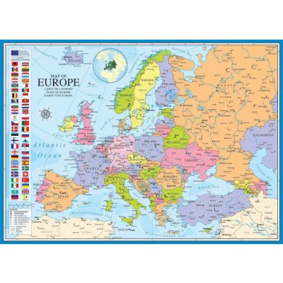 EuroGraphics Mapa Evropy 1000 dílků – Zbozi.Blesk.cz