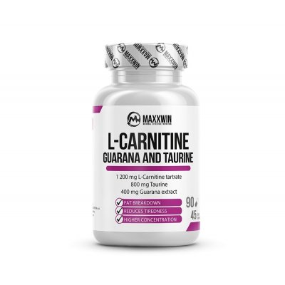 MaxxWin L-Carnitine Guarana Taurine 90 kapslí – Zboží Dáma
